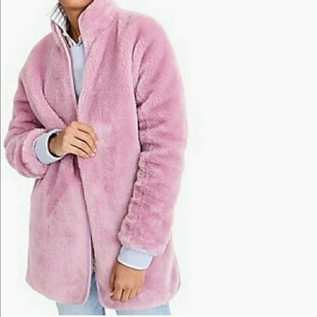 J.Crew Zip Up Coat Pink